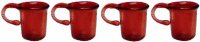 (image for) Tiny Red Glass Mugs (set of 4)