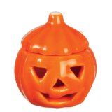 (image for) Halloween Glazed Pumpkin to Be Lit