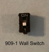 (image for) Single miniature wall switch (pk 5)