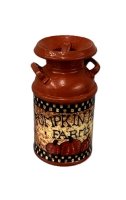 (image for) Milk Can With 'Pumpkin Farms' On It