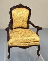 (image for) Mahogany Yellow Arm Chair