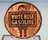 (image for) Tin Sign White Rose Gasoline