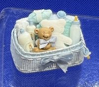 (image for) Basket of Baby Accessories for a Boy