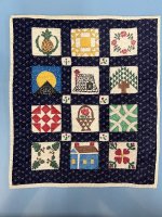 (image for) Full Size Sampler Quilt by Barbara Riordon