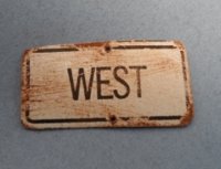 (image for) Tin Sign West