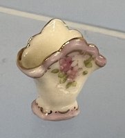 (image for) Beige and Pink Trim Vase