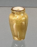 (image for) Small Yellow Ginger Jar Vase w/Iridescent Glaze