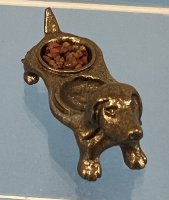 (image for) Dog dish in Bronze with Water & Food