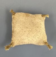 (image for) Fancy Gold and white Pillow with gold tassels