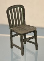 (image for) Antique Tootsie Toy Cast Metal Doll House Chair