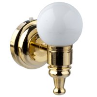 (image for) White Globe Wall Sconce