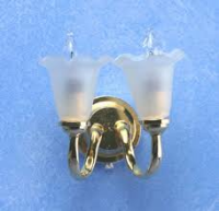 (image for) Double Frosted Tulip Wall Sconce