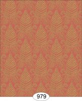 (image for) Fern Damask - Green on Red