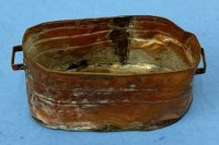 (image for) Old Large Rusted Copper Tub with Handles