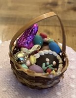 Easter Basket Filled with Foiled Bunny