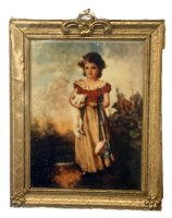 (image for) Portrait of Girl Holding a Cat