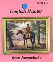 (image for) English Hunter Print in Gold Frame