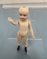 (image for) Antique Reproduction 3" doll with painted boots and white socks