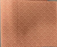 (image for) Mauve Scalloped Shell Design Fabric