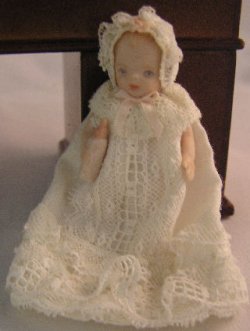 Baby Doll in Christening Gown