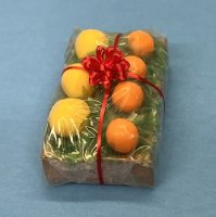 (image for) Crate of Fruit Wrapped with Ribbon and Bow