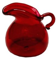 (image for) Red Glass Water Pitcher