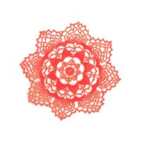 (image for) Red Star Antique Laser Doily #133