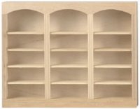 3-Unit, 5-Shelf Bookcase
