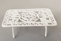 (image for) 1/24th White Metal Patio Table