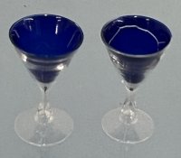 (image for) Cobalt Blue Footed Glassware