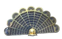 (image for) Brass Fan Fire Screen