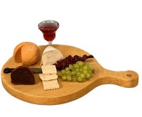 (image for) Cheese Board with Glass of Wine