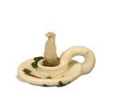 Porcelain Candle holder with a candle snub (image for) Porcelain Candle holder with a candle snub