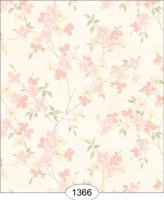 (image for) Japanese Dogwood Floral - Peach on Ivory