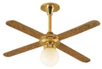 (image for) White Globe Ceiling Fan