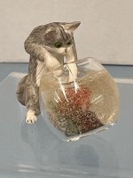 (image for) Cat Playing in a Fish Bowl