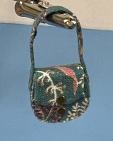 (image for) Teal Floral Handbag