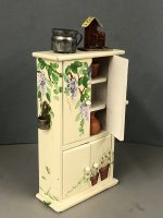 (image for) Hand Painted Cabinet with Pots