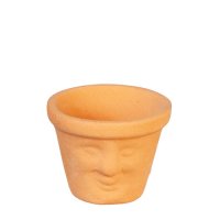 (image for) Small Round Terracotta Face Pot