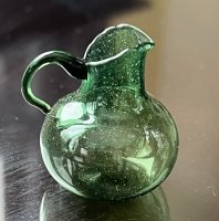 (image for) Large Green Glass Pitcher