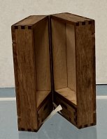 (image for) Wooden Dove-Tailed Doll Trunk with Two Drawers