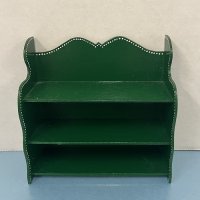 (image for) Green Shelf with Decorative White Accents