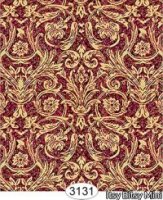 (image for) Festive Damask Gold on Red