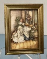 (image for) Gold Framed Print of Children