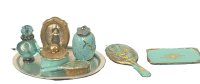 (image for) Vintage Witch's Turquoise 8-Piece Vanity Set