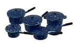 (image for) Set of Blue Spatterware