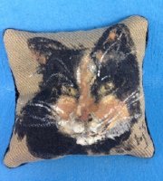 (image for) Handpainted Cat Pillow No. 6