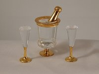 (image for) Crystal Ice Bucket and 2 Flutes