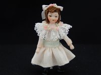 (image for) Vintage Angel Child Doll in Pink Dress