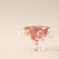 (image for) Cranberry Glass Punch bowl and cups